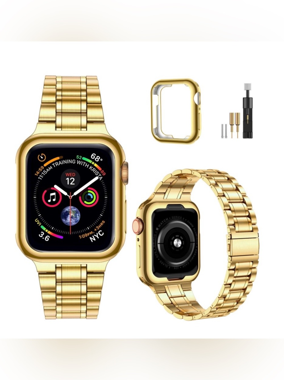 Smartwatch Band - Apple Watch Compatible Stainless Steel GOLD 41mm